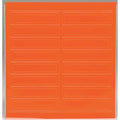 AccuformNMC Adhesive Retro-Reflective Hard Hat Helmet Stickers Red Orange