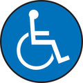 AccuformNMC Floor Sign Handicap with Wheelchair Symbol 8"
