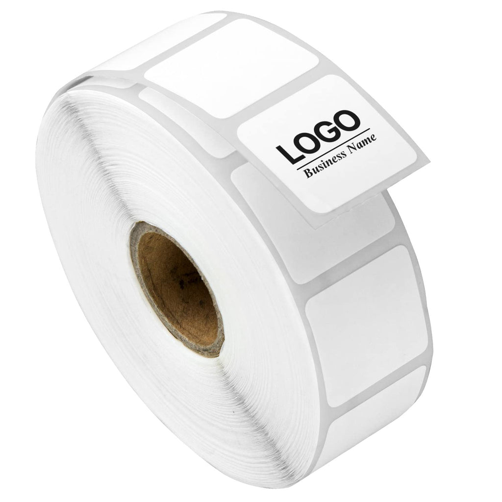 1" x 1" Square Direct Thermal Label, 4 Rolls, 1380/Roll