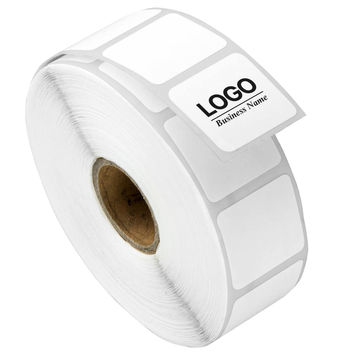 1" x 1" Square Direct Thermal Label, 4 Rolls, 1380/Roll