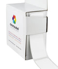 White ChromaLabel 1 x 3 inch all-purpose permanent color code rectangle labels, 250 per dispenser box.