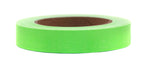 ChromaLabel 1-inch fluorescent green removable adhesive color coding label tape on a 60-yard roll, ideal for organizing and labeling.