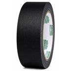 Black BookGuard binding tape, 1.5 inch wide, vinyl-coated cotton cloth for book spine repair and library book restoration.