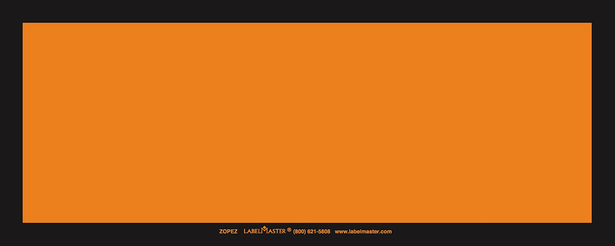 Labelmaster ZOPEZ Blank Panel Hazmat Placard, E-Z Removable Vinyl, Orange (Pack of 25)