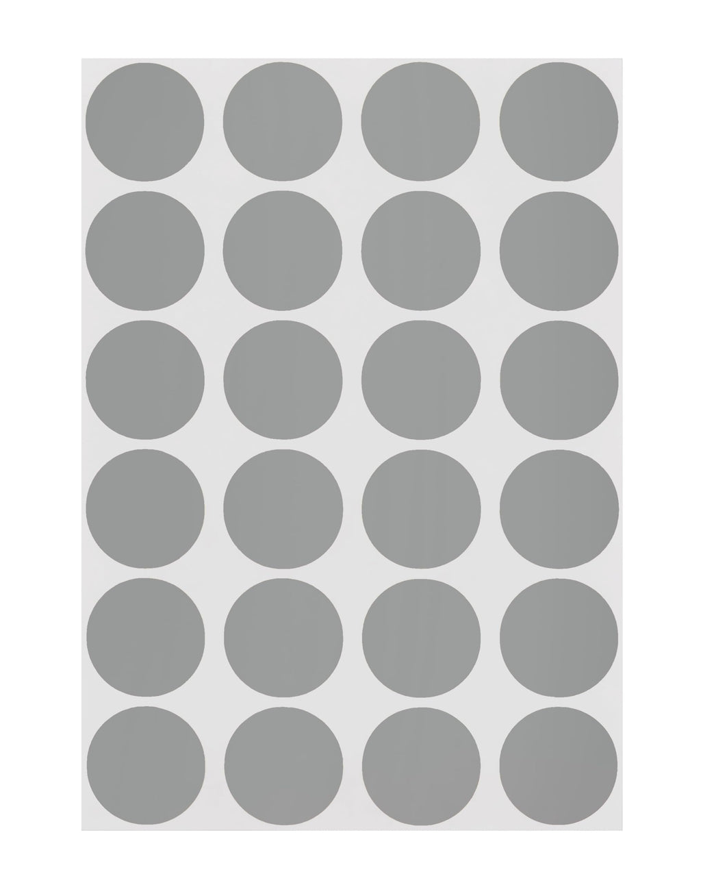 ChromaLabel 0.75 inch gray round color-coding labels, 1008 permanent stickers on sheets for organizing and labeling.