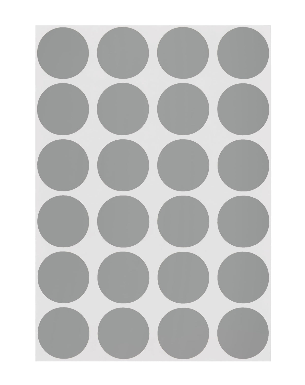 ChromaLabel 0.75 inch gray round color-coding labels, 1008 permanent stickers on sheets for organizing and labeling.