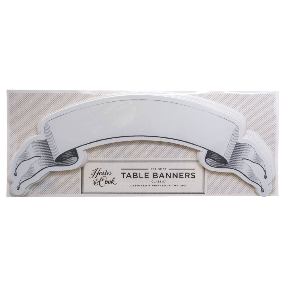 Kitchen Papers Table Banners Set 12 American Made