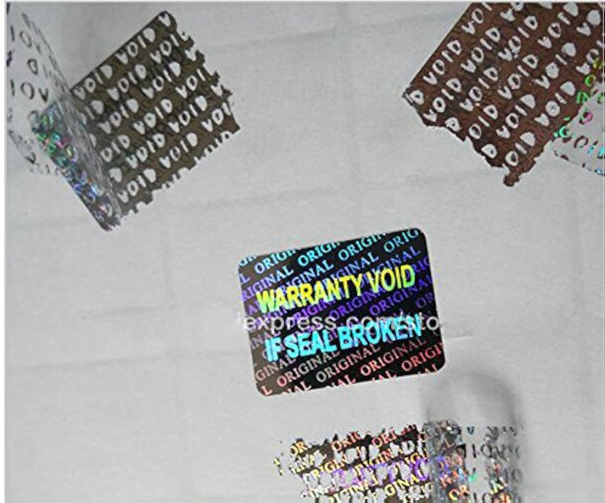 Laser Hologram Tamper Proof Security Warranty Void Sticker Label Seal 15 * 20mm,Silver, Leave"Void"if Removed 500pcs