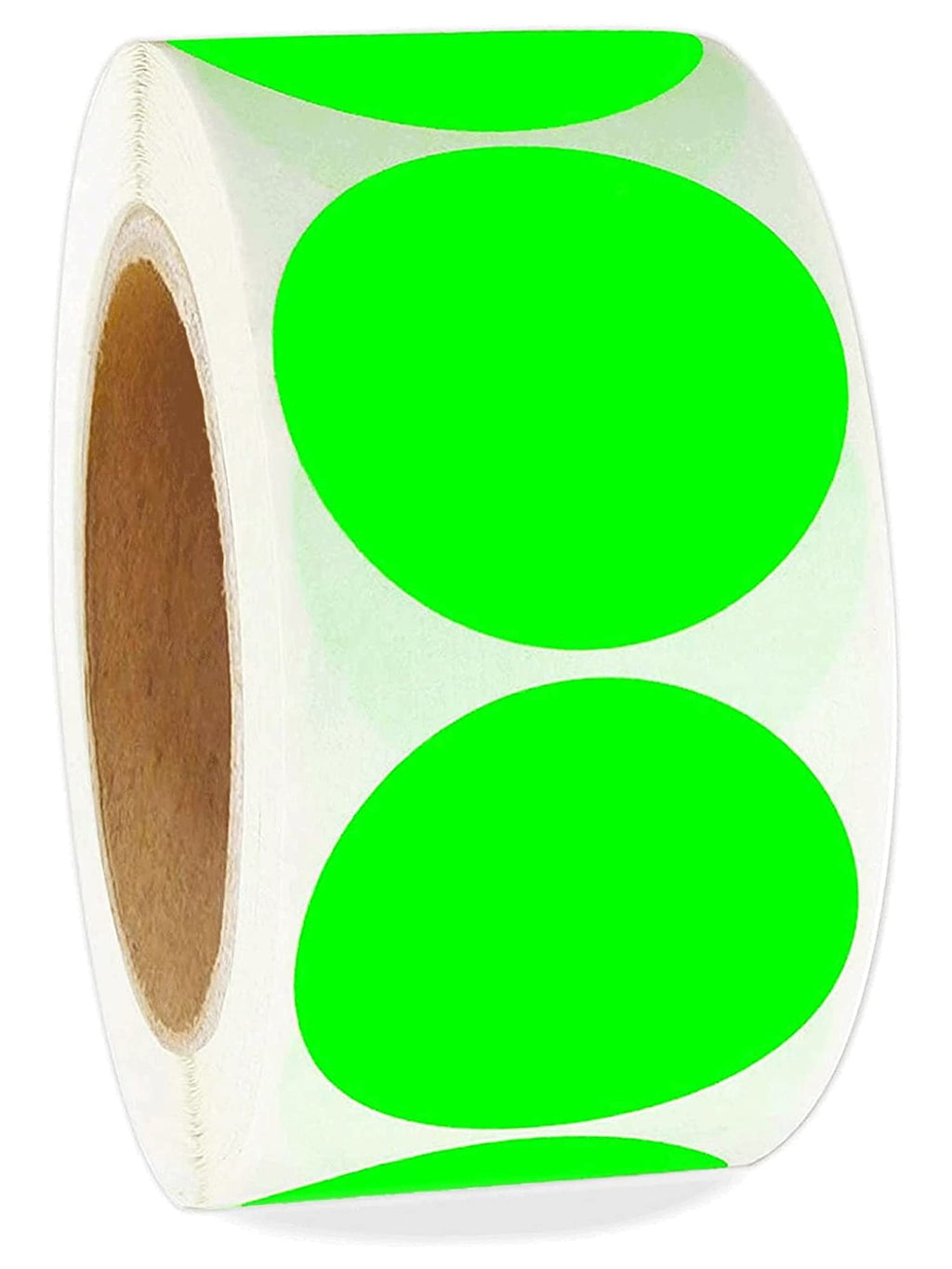 Fluorescent Green 2" Color Coding Labels for Warehouse Classroom Office