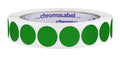 ChromaLabel Green Dot Stickers, 3/4 Inch, 1000/Roll 3/4"