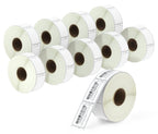 BETCKEY - Replace for DYMO 30347 (1" x 1-1/2") Book Spine Labels [10 Rolls] 10-rolls (7500 Labels)