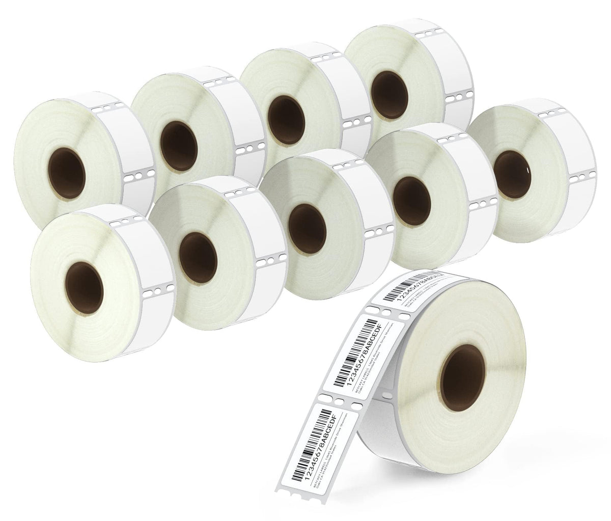 BETCKEY - Replace for DYMO 30347 (1" x 1-1/2") Book Spine Labels [10 Rolls] 10-rolls (7500 Labels)