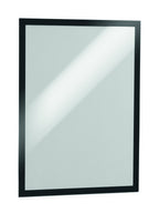 Durable Duraframe Sign Holder, Self-Adhesive, Black, Tabloid Size, 2 Pack Tabloid, 11" x 17"