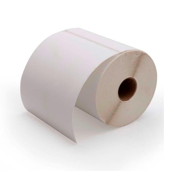 Zebra large shipping & handling labels by Labelvalue, 4"x5" size, with printed barcode and address details.