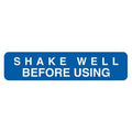 Tabbies V-FP110 500Ct 1-5/8x3/8in Shake Well Veterinary Labels, Blue 1-5/8"W x 7/8"H SHAKE WELL BEFORE USING