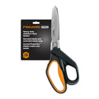 Fiskars Pro 8" PowerArc Shop Shears, Heavy Duty Serrated Utility Scissors 8" 1 Count