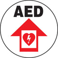 Accuform AED defibrillator with emergency pads and display screen, designed for quick life-saving cardiac shock delivery.
