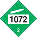 Accuform 1072 oxygen accessories pack with graphic, 50-pack of safety symbols and labels for oxygen safety management