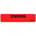 Medical record labels by Labelvalue, ZEMURON syringe labels, .375" x 1.625" adhesive labels for medical documentation.