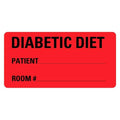 Medical record labels for diabetic diet food service by Labelvalue, featuring clear, easy-to-read medical and dietary information.