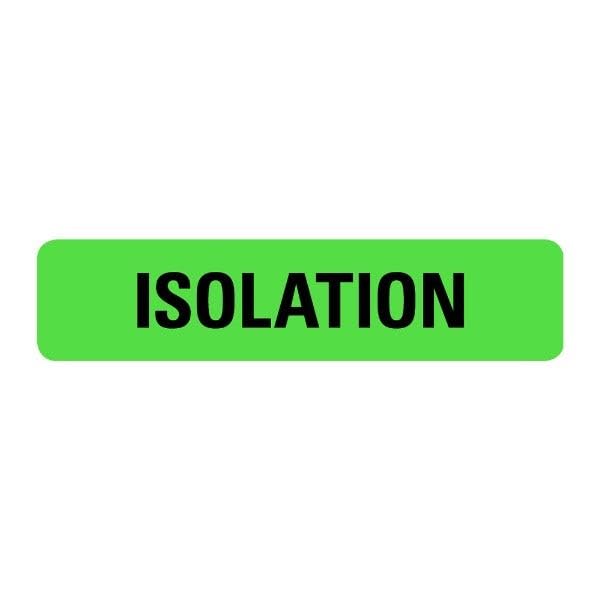 Medical record labels by LabelValue, isolation food service labels, LV-MFSL32, featuring clear text and medical safety markings.