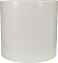 White color coding labels for inventory organization, 5-inch round adhesive stickers on a roll, 500 total 