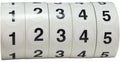 Color-coding number labels 1-5 bulk pack , 3/4 inch office warehouse organization inventory stickers on roll