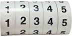 Color-coding number labels 1-5 bulk pack , 3/4 inch office warehouse organization inventory stickers on roll