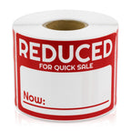Reduced Price for Quick Sale Now, Write-in Sticker, 3" x 2", 300 Count 1 Roll