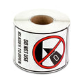 Do Not Use Blades to Open Stickers, 2 x 3 inch, 300 Labels 1 Pack