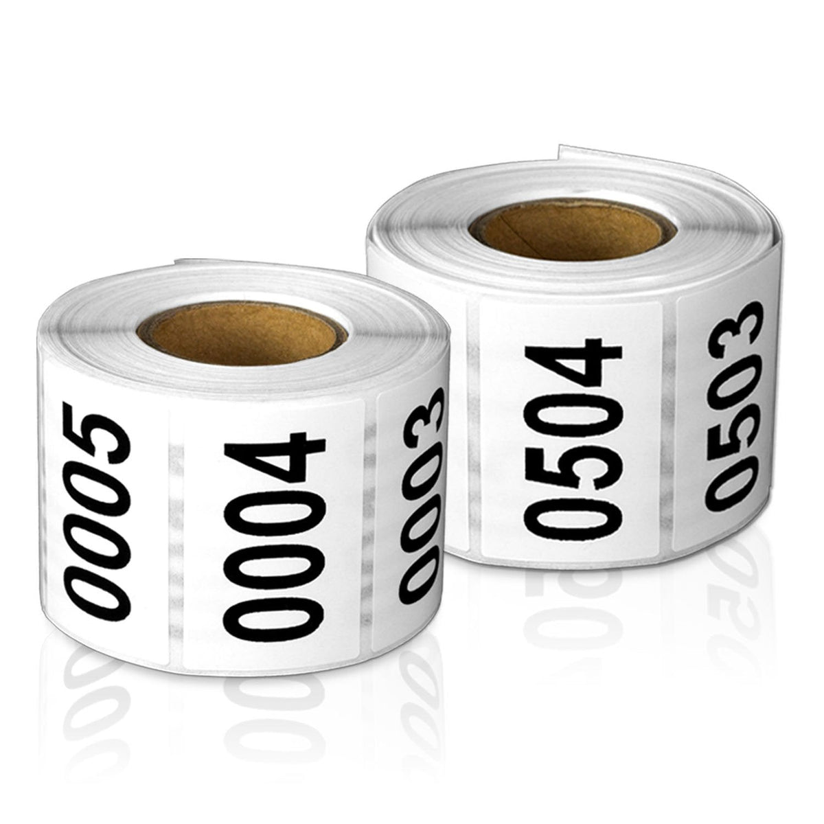 Consecutive Number 0001-1000 Stickers, 1 x 1.5 inch, 1000 Labels 0001 - 1000