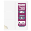 NextDayLabels 4" x 3-1/3" Rectangle - 6 Per Sheet - 300 Labels 4" x 3-1/3" - 6 Per Page 50 Sheets