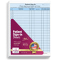NextDayLabels Patient Sign-in Sheets, 3-Part, Made in USA, Blue, 25 Sets