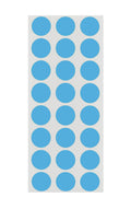 ChromaLabel 0.50-inch round removable color code dot stickers in light blue, pack of 1200 for labeling and organization