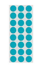 ChromaLabel 0.50-inch teal round color-coding label stickers, removable dot stickers, 1200 pack, for organizing and marking items.