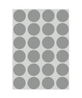 Gray ChromaLabel 0.75-inch round color-coding dot stickers, removable, 24 per sheet, 1008 total for labeling and organization.