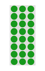 Green ChromaLabel 0.50 inch round removable color-coding labels, dot stickers, 1200 pack for organizing and marking items.