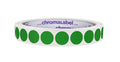 ChromaLabel green round color-coding label sticker, 0.50 inch diameter, permanent adhesive, 1000 per roll for organizing and coding.
