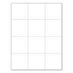 ChromaLabel 2.75 x 2.75 inch printable labels for laser and inkjet printers, 12 labels per sheet, 25 sheets, 300 total labels