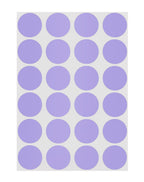 ChromaLabel lavender 0.75-inch round color-coding label stickers, permanent adhesive, 24 labels per sheet, 1008 pack