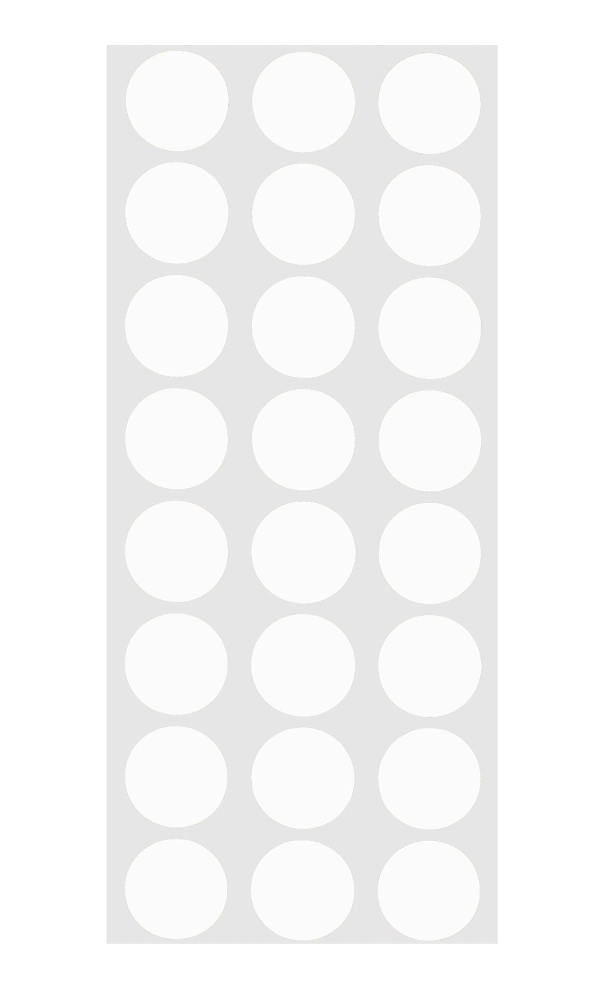 ChromaLabel white round 0.50 inch color-coding stickers, 1200 pack with 24 labels per sheet, ideal for organizing and labeling.