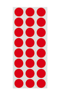 Red ChromaLabel 0.50 inch round removable color code dot stickers for labeling and organization, 1200 pack.