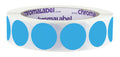 ChromaLabel Light Blue Removable Dot Stickers, 1 Inch, 1000/Roll 1" Diameter