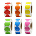 Hcode 1 Inch Color Coding Label Garage Sale Blank Yard Sale Price Stickers Round Colorful Permanent Adhesive Dots Stickers Glossy Writable Paper Labels 6000 Pieces 6 Colors