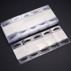 TecUnite 300 Pieces Self Adhesive Hanging Tabs, Clear Slot Hole Hang Tags