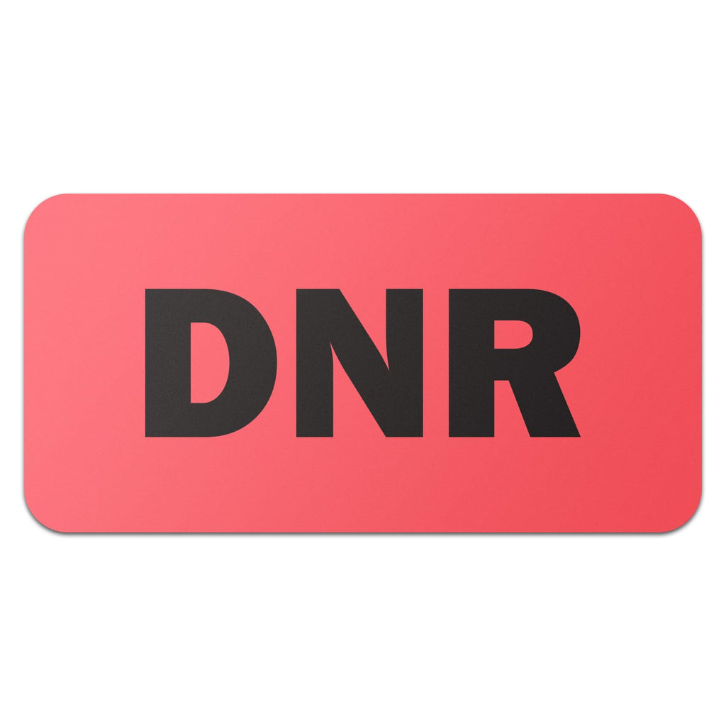 DNR Stickers, 2 x 1 Inch, Do Not Resuscitate Label, 6 Pack, 600 Labels Dnr 2 Packs