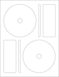 NextDayLabels Memorex CD/DVD Label, 2 Per Page (50 Labels / 25 Sheets) 50 Labels (25 Sheets)