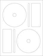 NextDayLabels Memorex CD/DVD Label, 2 Per Page (50 Labels / 25 Sheets) 50 Labels (25 Sheets)