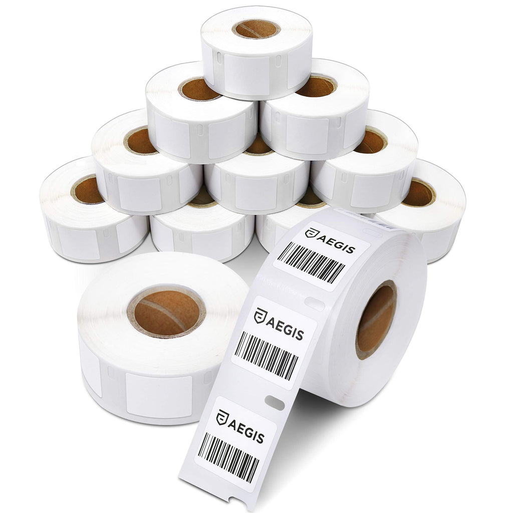 Replacement for DYMO 30332 (12 Rolls, 9000 Labels) - 1" X 1" Direct Thermal 1" X 1" - 30332