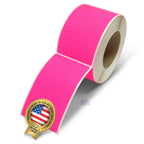 NextDayLabels 500 Rectangle Stickers, Color Coding Labels Roll, (3" x 5") Fluorescent Pink